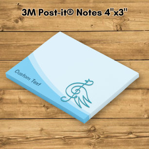 Blue Bird Musik Post-it Klebezettel