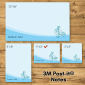 Blue Bird Musik Post-it Klebezettel