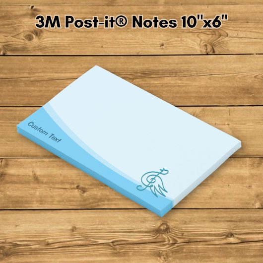 Blue Bird Musik Post-it Klebezettel