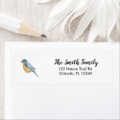 Blue Bird Nature Painting Return Address (Insitu)