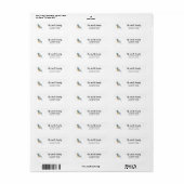 Blue Bird Nature Painting Return Address (Vorne)