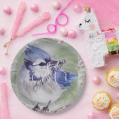 BLUE BIRD OF HAPPINESS MONOGRAM PARTY PAPPTELLER (Party)