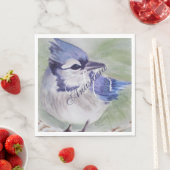 BLUE BIRD OF HAPPINESS MONOGRAM PARTY SERVIETTE (Beispiel)