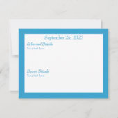 Blue Bird of Happiness Probe Dinner Card (Rückseite)