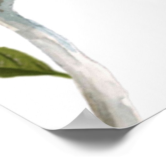 Blue Bird of Happiness Seating Chart 36"x24" Poster (Ecke)