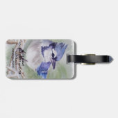 BLUE BIRD OF PARADISE GEPÄCKANHÄNGER (Rückseite horizontal)