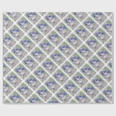 BLUE BIRD OF PARADISE GESCHENKPAPIER (Flach)