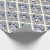 BLUE BIRD OF PARADISE GESCHENKPAPIER (Ecke)