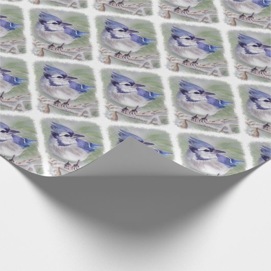 BLUE BIRD OF PARADISE GESCHENKPAPIER (Ecke)