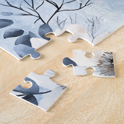 Blue Bird on a Tree Branch Puzzle (Seite)
