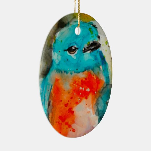 Blue Bird Ornament (Rechts)