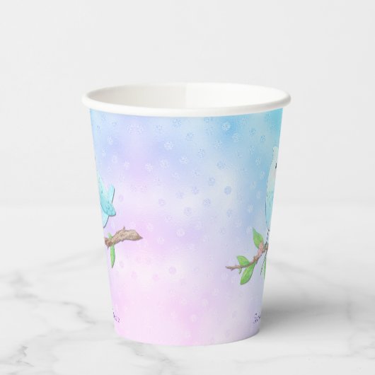 Blue Bird Paper Cups Pappbecher (Links)
