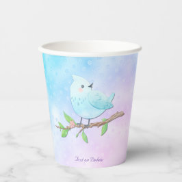 Blue Bird Paper Cups Pappbecher