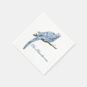 Blue Bird Paper Napkins Serviette (Ecke)