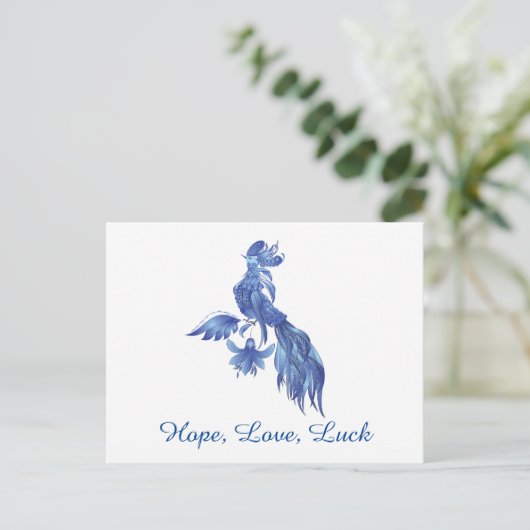 Blue Bird Phoenix Postcard Postkarte (Stehend Vorderseite)