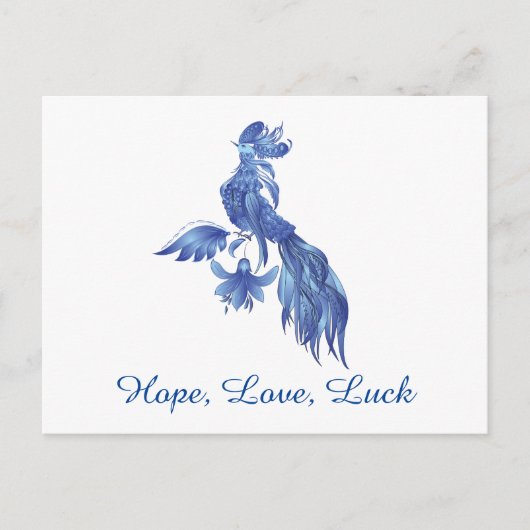 Blue Bird Phoenix Postcard Postkarte (Vorderseite)