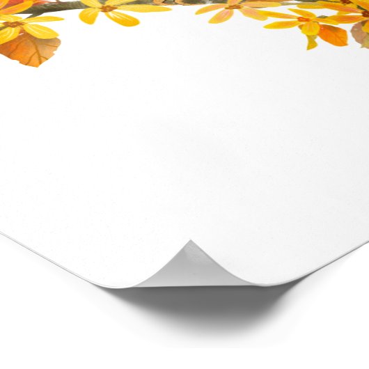 Blue Bird Poster Print (Ecke)