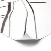 Blue Bird Print Fotodruck (Ecke)