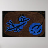 Blue Bird Pumpkin - Paul Klee 1939 Poster (Vorne)