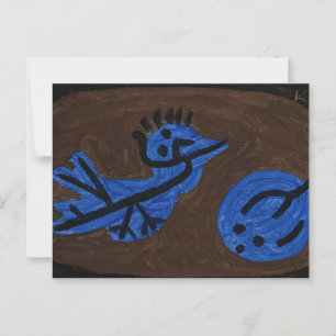 Blue Bird Pumpkin - Paul Klee 1939 Postkarte