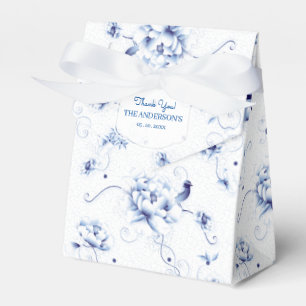 Blue Bird Rose Chinoiserie Geschenkschachtel