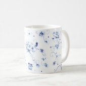 Blue Bird Rose Chinoiserie Kaffeetasse (VorderseiteRechts)