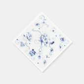 Blue Bird Rose Chinoiserie Serviette (Ecke)