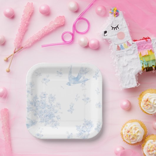 Blue Bird & Rose Paper Teller (Party)