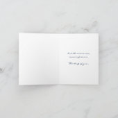 Blue Bird Time Passes Beileid Karte (Innenseite)