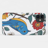 Blue Bird und Wildblume Folk Art Case-Mate iPhone Hülle (Rückseite (Horizontal))