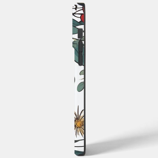 Blue Bird und Wildblume Folk Art Case-Mate iPhone Hülle (Rückseite / Links)