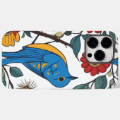Blue Bird und Wildblume Folk Art Case-Mate iPhone Hülle (Rückseite (Horizontal))