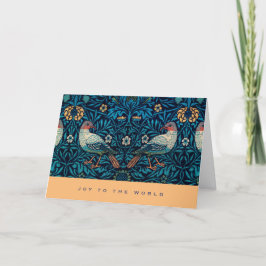 Blue Bird William Morris Pattern Feiertagskarte