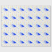 Blue Bird Wrapping Paper Geschenkpapier (Flach)