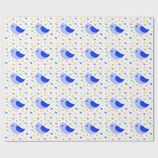 Blue Bird Wrapping Paper Geschenkpapier (Flach)