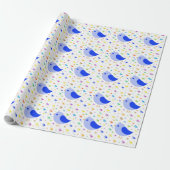 Blue Bird Wrapping Paper Geschenkpapier (Ungerollt)
