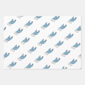 Blue Bird Wrapping Paper Geschenkpapier Set (Vorderseite 2)