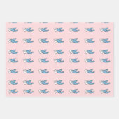 Blue Bird Wrapping Paper Geschenkpapier Set (Vorderseite 3)