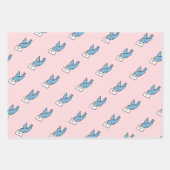 Blue Bird Wrapping Paper Geschenkpapier Set (Vorderseite 2)