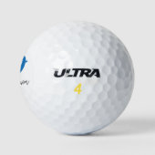 Blue Birdie Script Personalization Golfball (Logo)