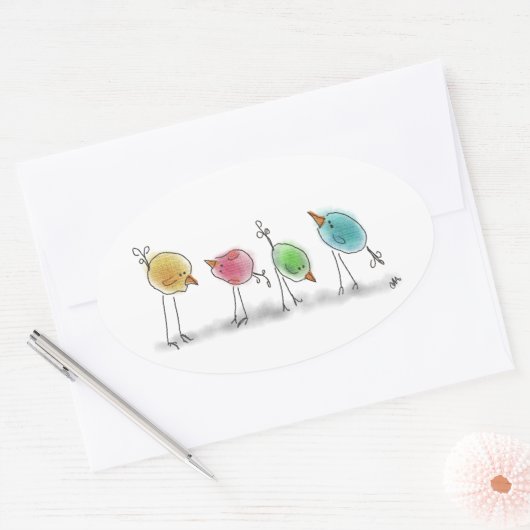 Blue Birdies Stickers (Umschlag)