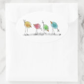 Blue Birdies Stickers (Tasche)