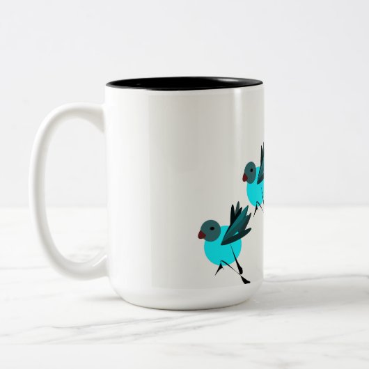 Blue Birds Kaffee Tasse (Links)