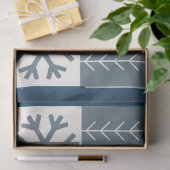 Blue Birds & Snowflakes Christmas Winter Decoupage Seidenpapier (Geschenk)