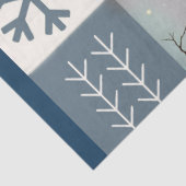 Blue Birds & Snowflakes Christmas Winter Decoupage Seidenpapier (Ausschnitt)