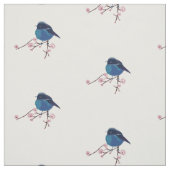 Blue Birds Spring Art Stoff (Muster)