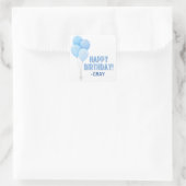 Blue Birthday Balloons Sticker (Tasche)