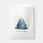 Blue Birthday cake Geburtstag Geschenktütchen (Vorderseite)