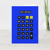 Blue Birthday Calculator Karte (Vorderseite)