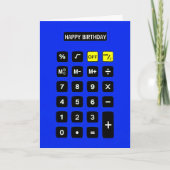 Blue Birthday Calculator Karte (Vorderseite)